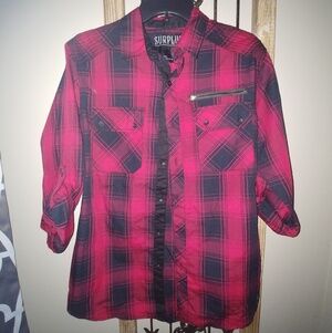 Plaid Button Up Shirt